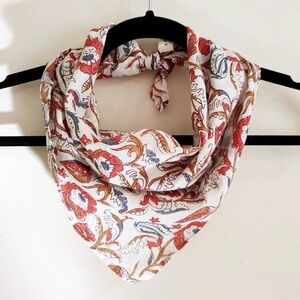 SEZANE Paisley Floral Cotton Scarf